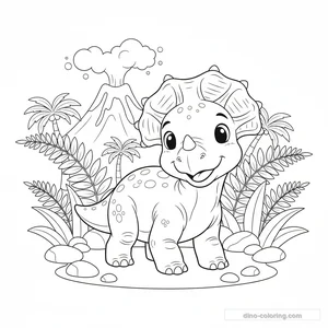 Coloriage Protoceratops #3