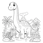 Coloriage Sauroposeidon #3