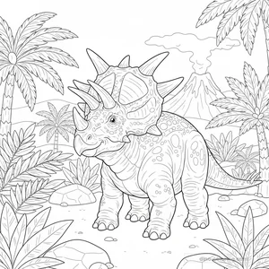 Coloriage Styracosaurus #4