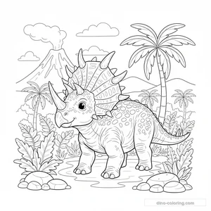 Coloriage Styracosaurus #2