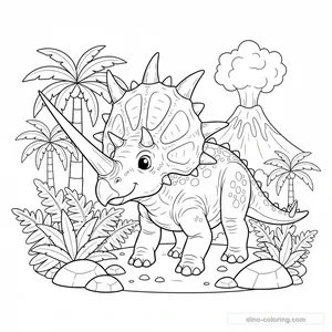 Coloriage Styracosaurus #5