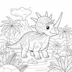 Coloriage Styracosaurus #3