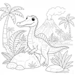 Coloriage Suchomimus #5