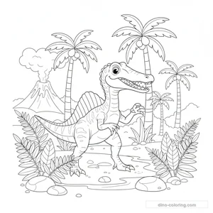 Coloriage Suchomimus