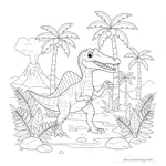 Coloriage Suchomimus