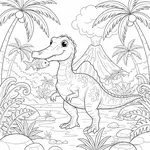 Coloriage Suchomimus #2