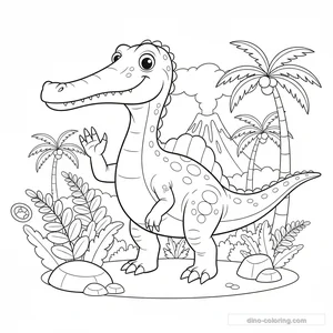 Coloriage Suchomimus #3