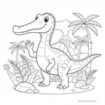 Coloriage Suchomimus #3