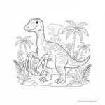 Coloriage Therizinosaurus #5