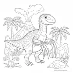 Coloriage Therizinosaurus #2