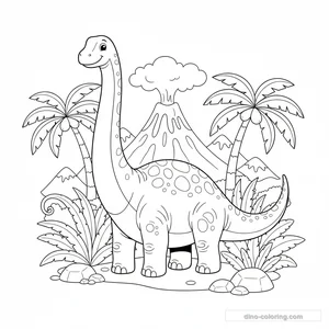Coloriage Titanosaurus #4