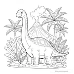 Coloriage Titanosaurus #2