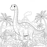 Coloriage Titanosaurus #3