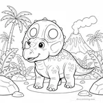 Torosaurus Coloring Page #3