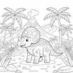 Torosaurus Coloring Page #4
