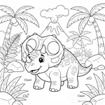 Torosaurus Coloring Page #5