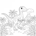 Coloriage Utahraptor #5
