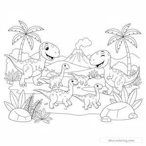 Allosaurus Pack Ausmalbild #3