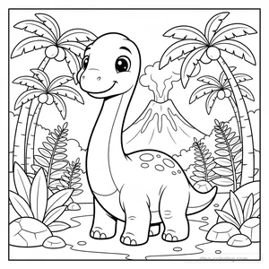 Bébé Brachiosaure Mignon #7