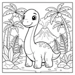 Bébé Brachiosaure Mignon #7