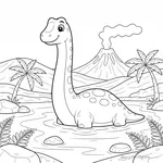 Brachiosaure au Lac #30