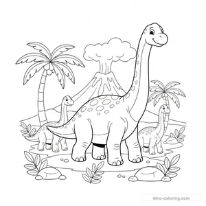 Troupeau de Brachiosaures #10