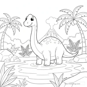 Diplodocus au Lac #8