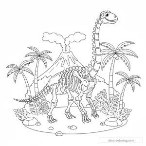 Squelette Fossile Complet #10