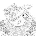 Mosasaure Sautant #9