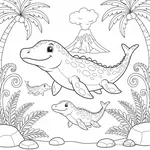 Famille Mosasaure #8