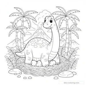 Dinosaure Protégeant le Nid #8