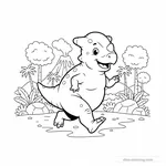 Pachycéphalosaure en Course #18