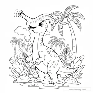 Parasaurolophus Chantant #10