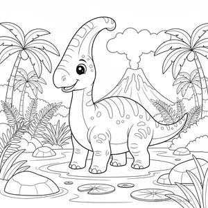 Parasaurolophus au Marais #12