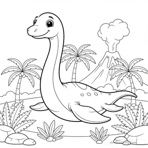 Plésiosaure au Long Cou #6