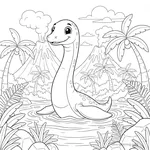 Plésiosaure à la Surface #7