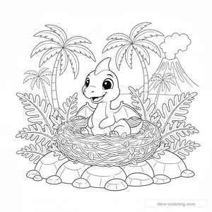 Bébé Ptéranodon au Nid #11