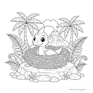 Bébé Ptéranodon au Nid #25