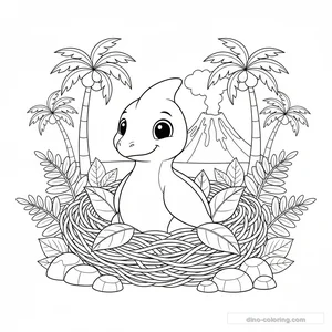 Bébé Ptéranodon au Nid #17