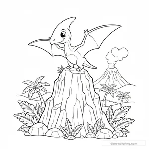 Ptérodactyle sur Falaise #6