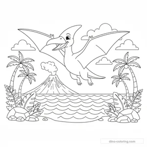 Ptérodactyle sur l'Océan #9