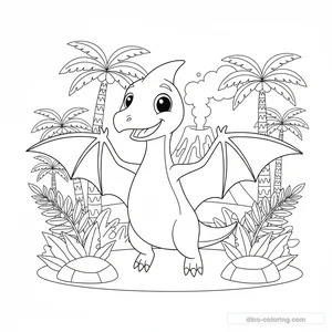 Ptérodactyle Ailes Déployées #3