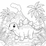 Stégosaure en Forêt #36