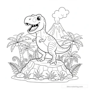 T-Rex sur Rocher #12