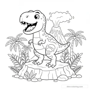 T-Rex on Rock #7