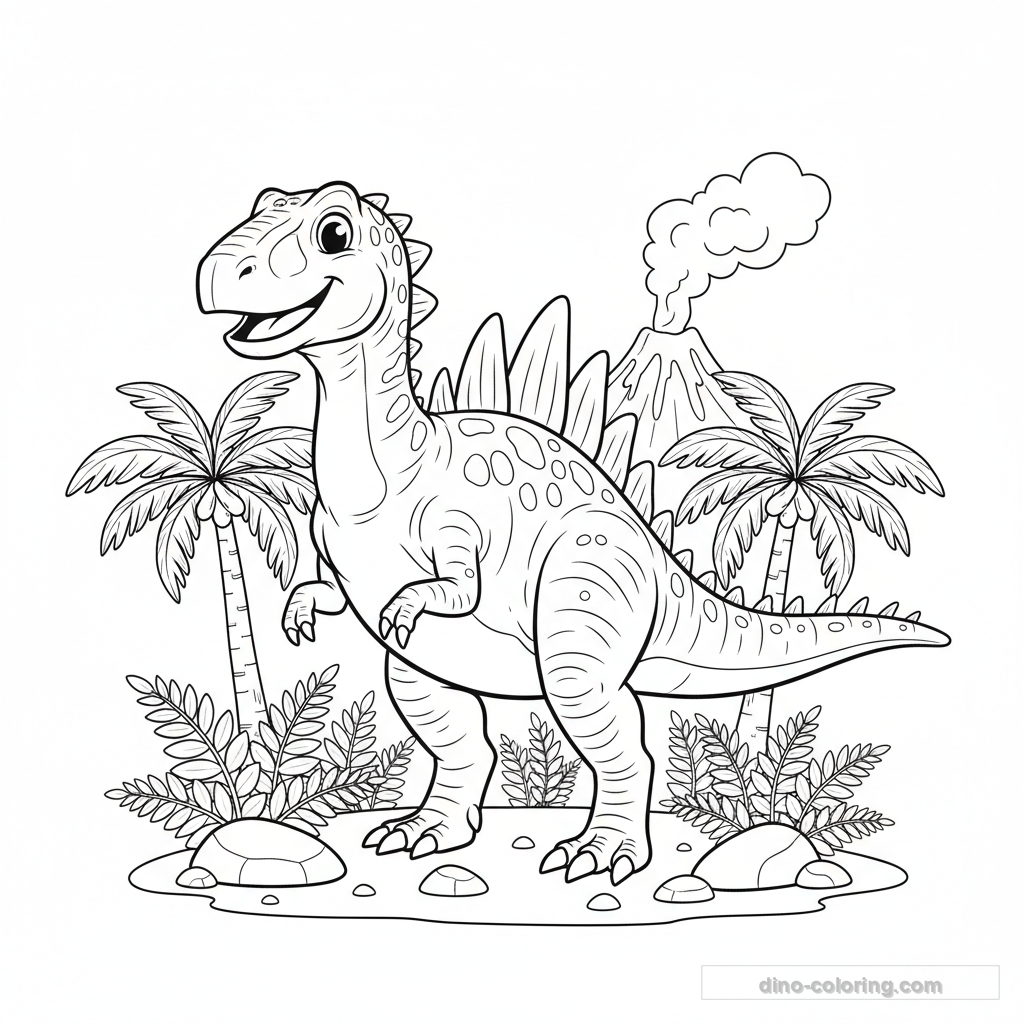 Coloriage Acrocanthosaurus #5