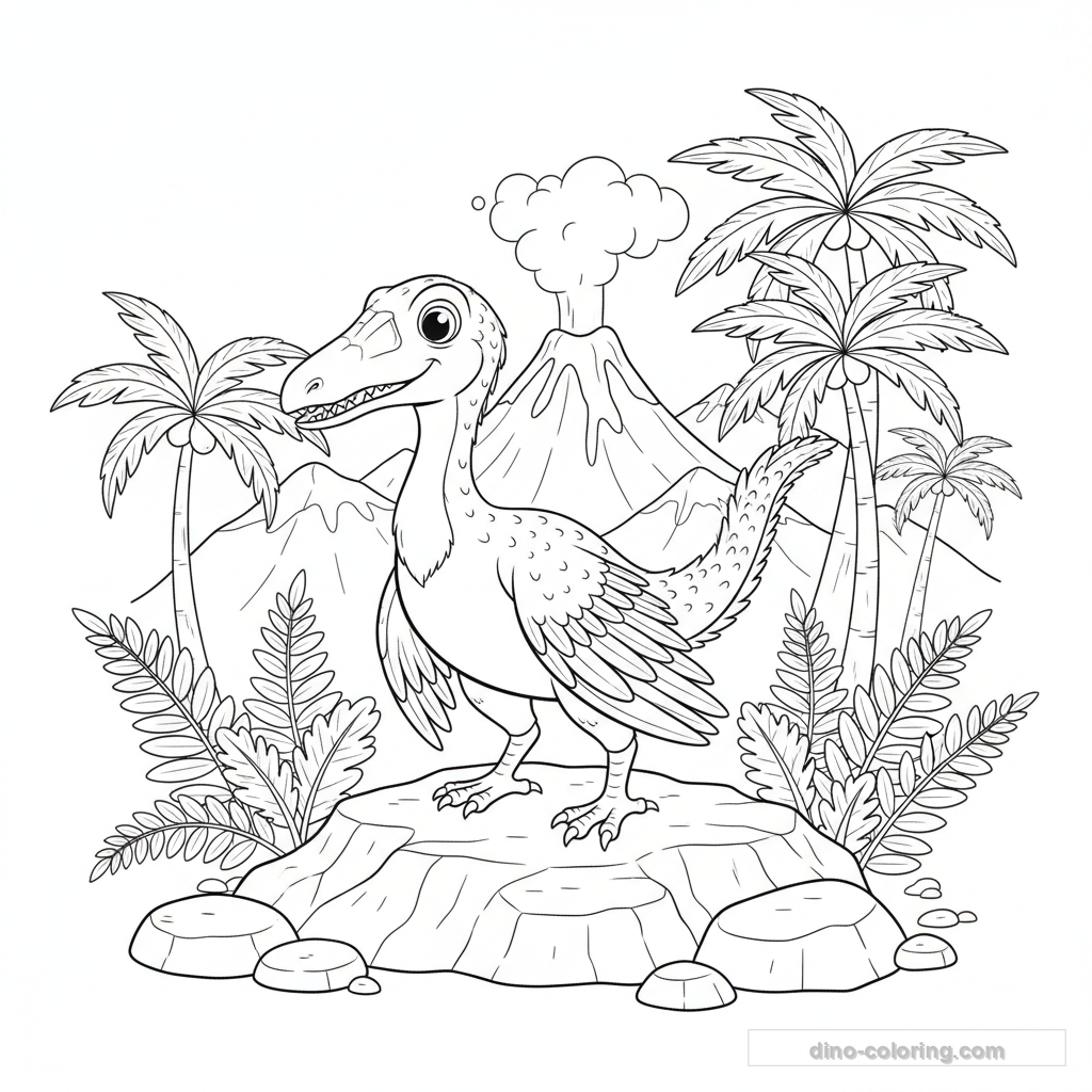 Coloriage Archaeopteryx #2