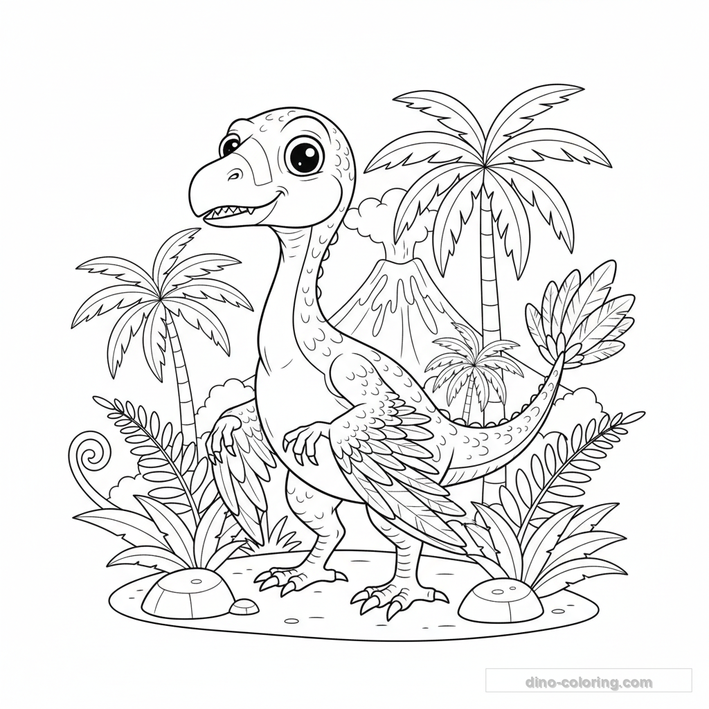 Archaeopteryx Coloring Page #3