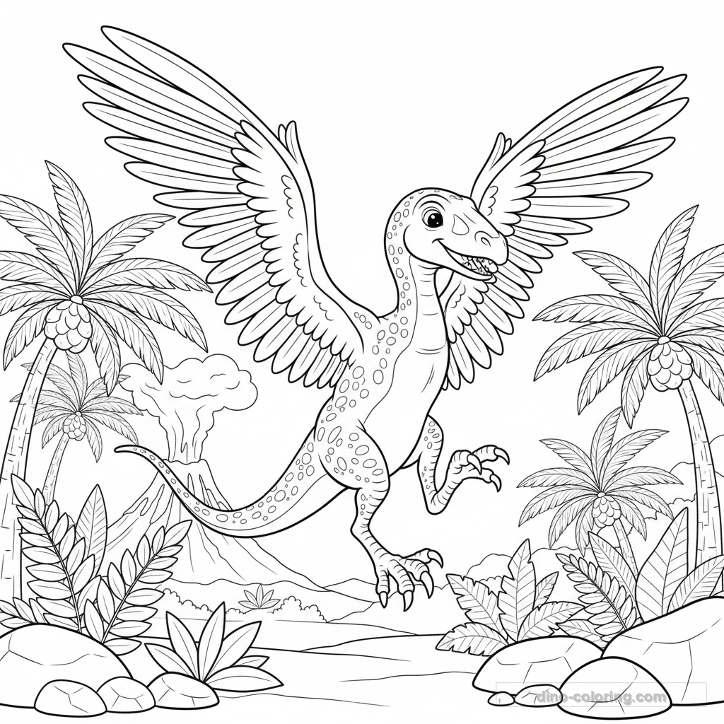 Archaeopteryx Coloring Page