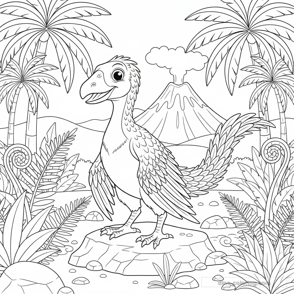 Coloriage Archaeopteryx #4
